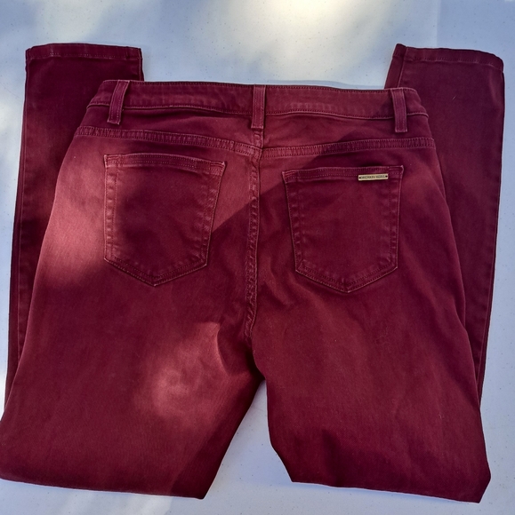 Michael Kors Burgandy Skinny Jean size 8 - Picture 2 of 11